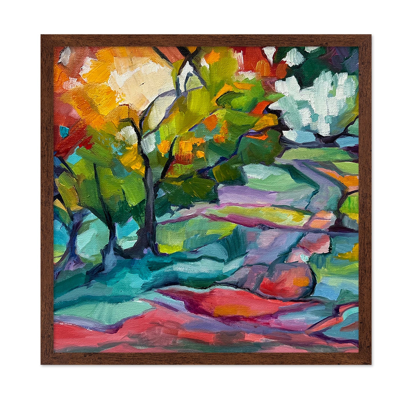 Colorful Forest Path