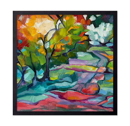Colorful Forest Path