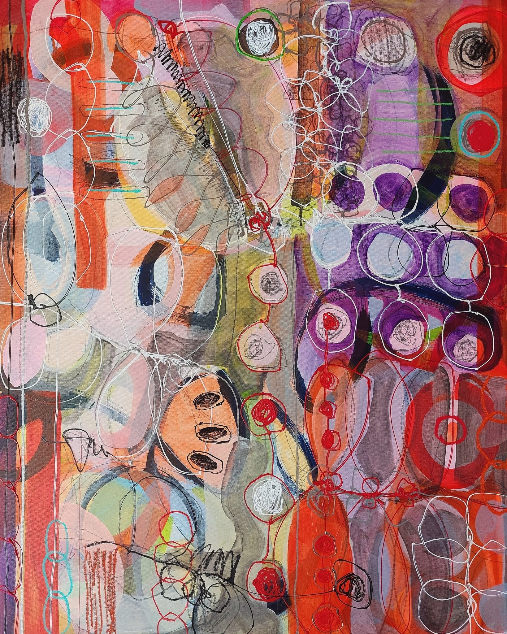 Abstract Faces And Circles