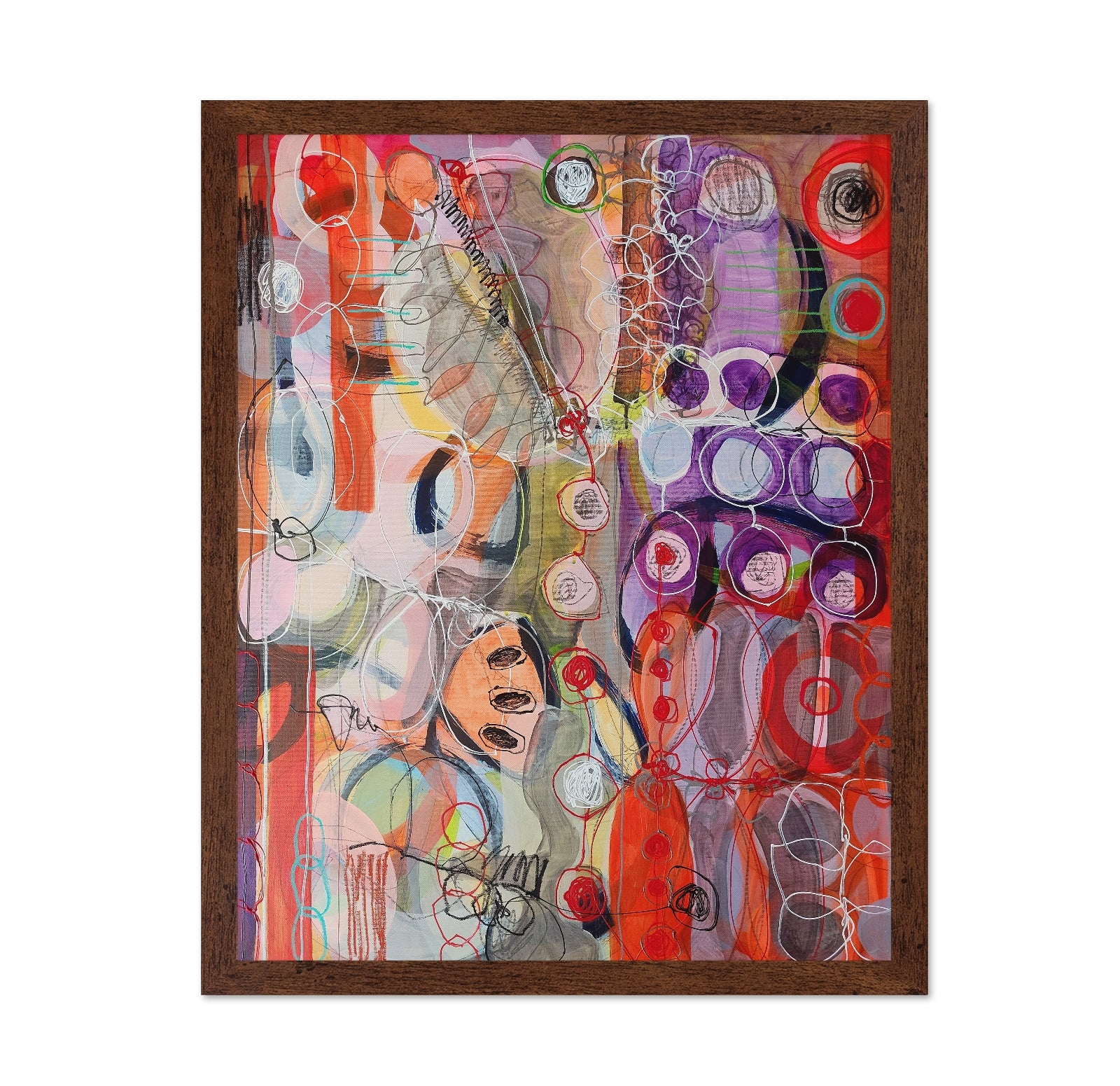 Abstract Faces And Circles