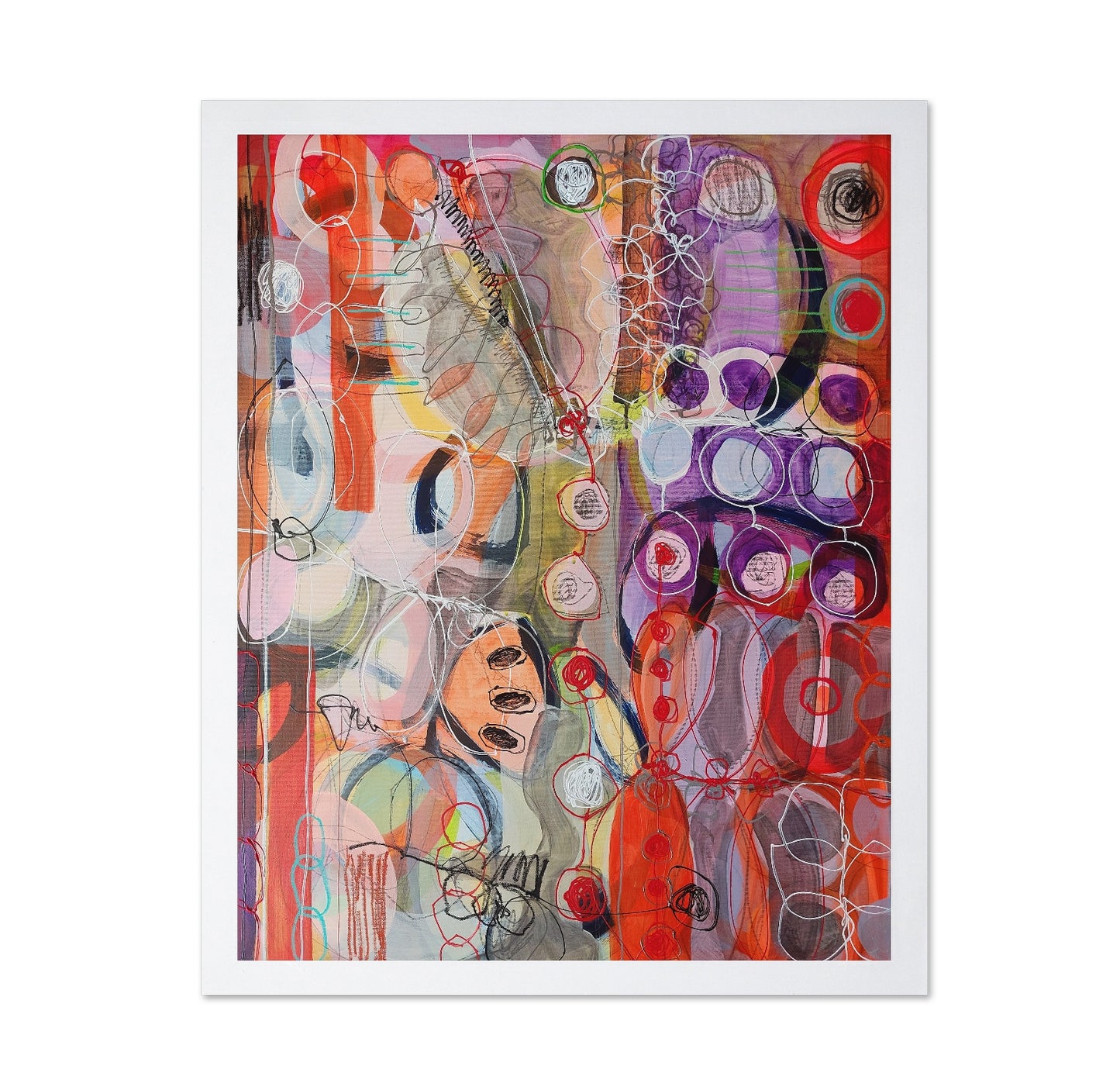 Abstract Faces And Circles