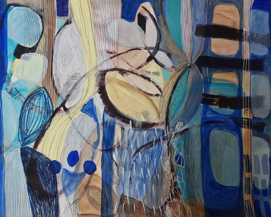 Abstract Blue Forms