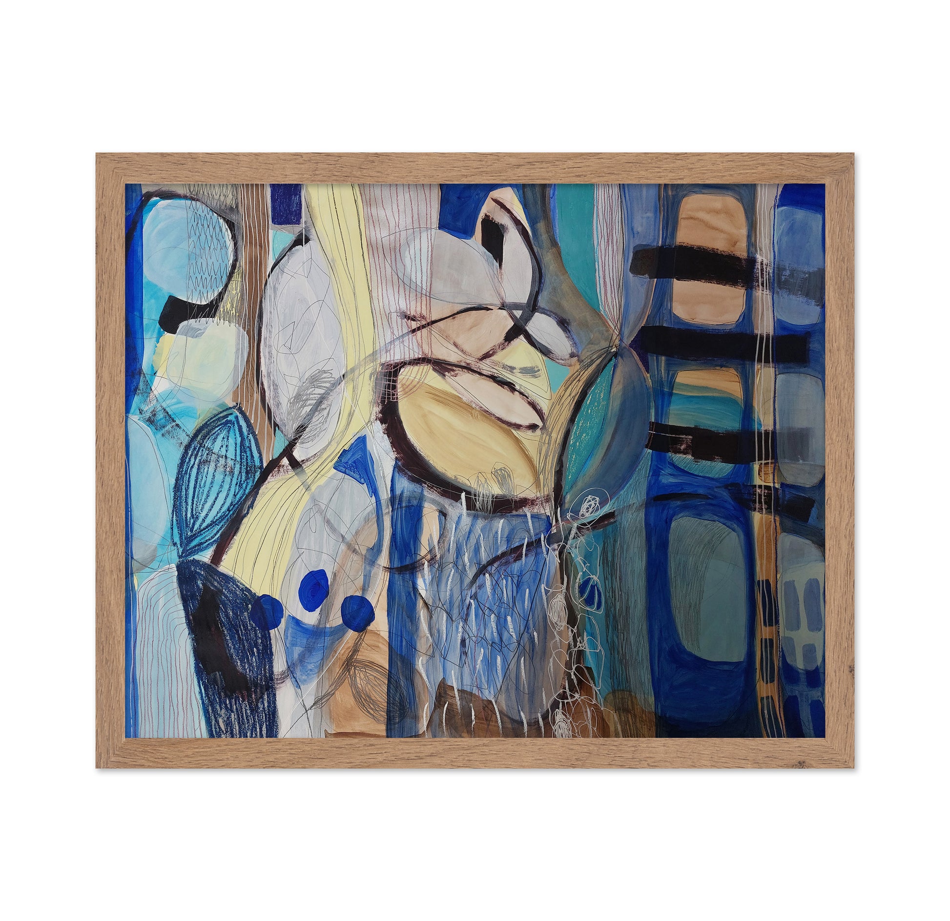 Abstract Blue Forms