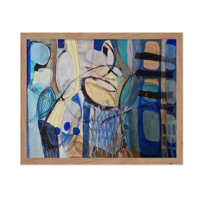 Abstract Blue Forms