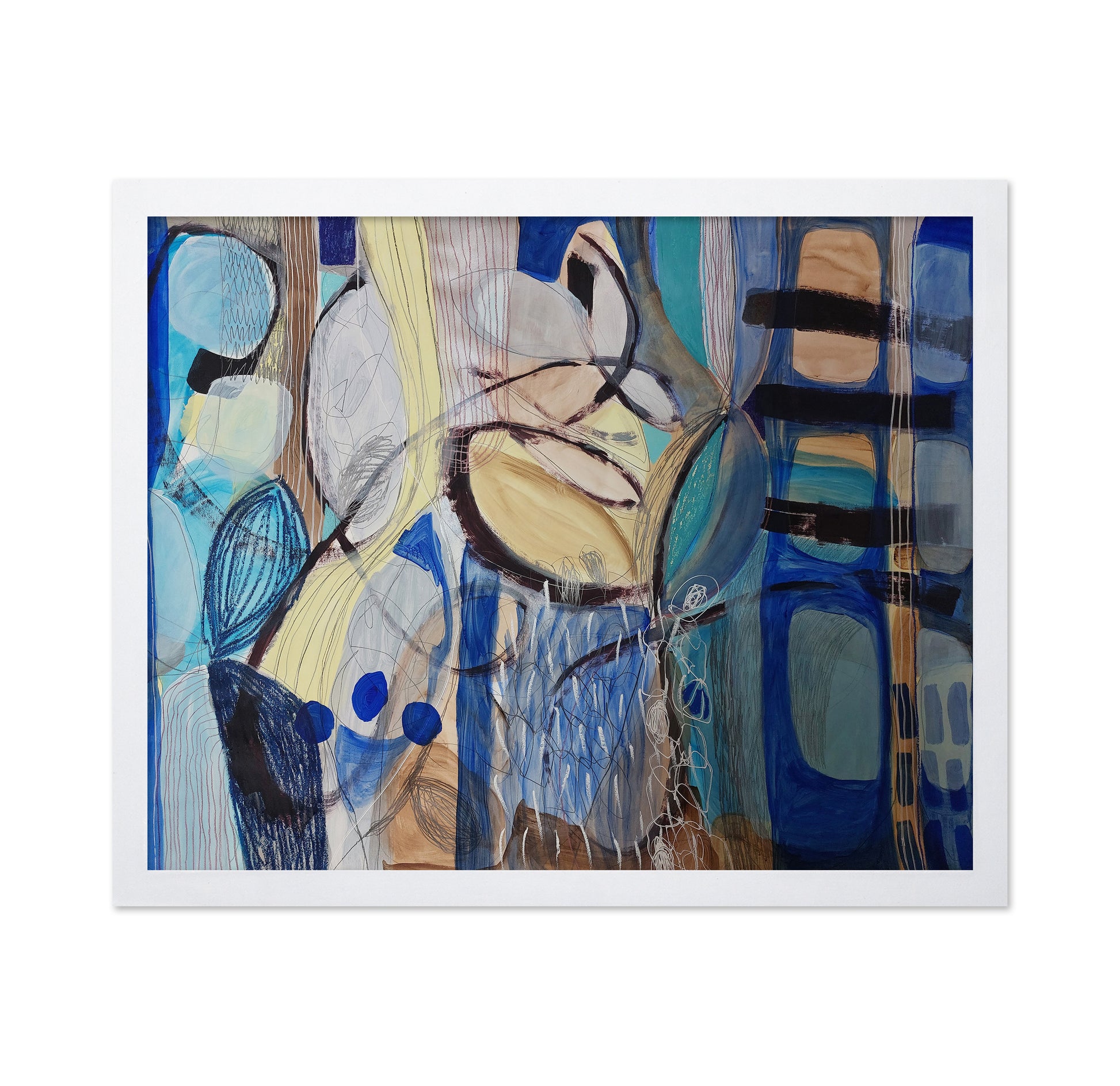 Abstract Blue Forms
