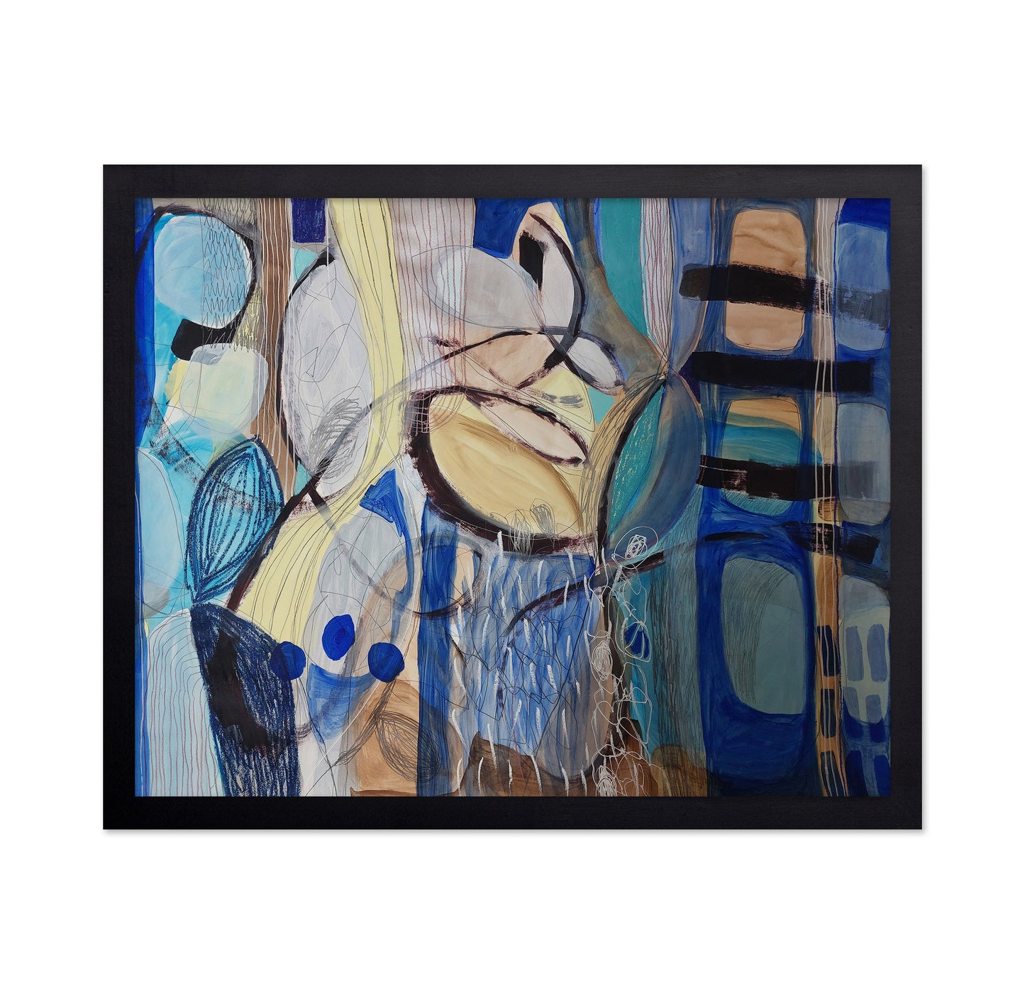 Abstract Blue Forms
