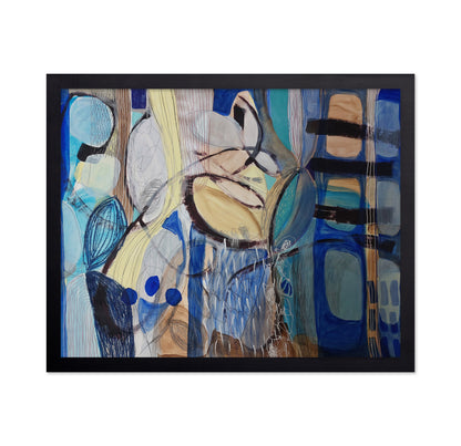 Abstract Blue Forms
