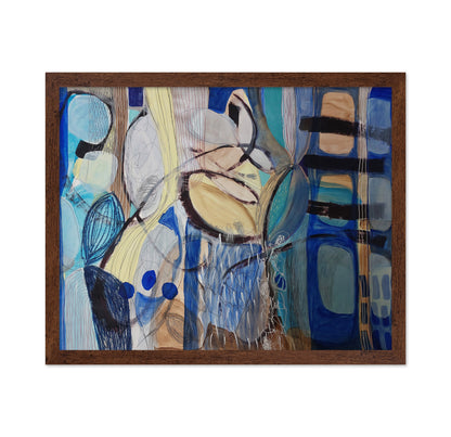 Abstract Blue Forms