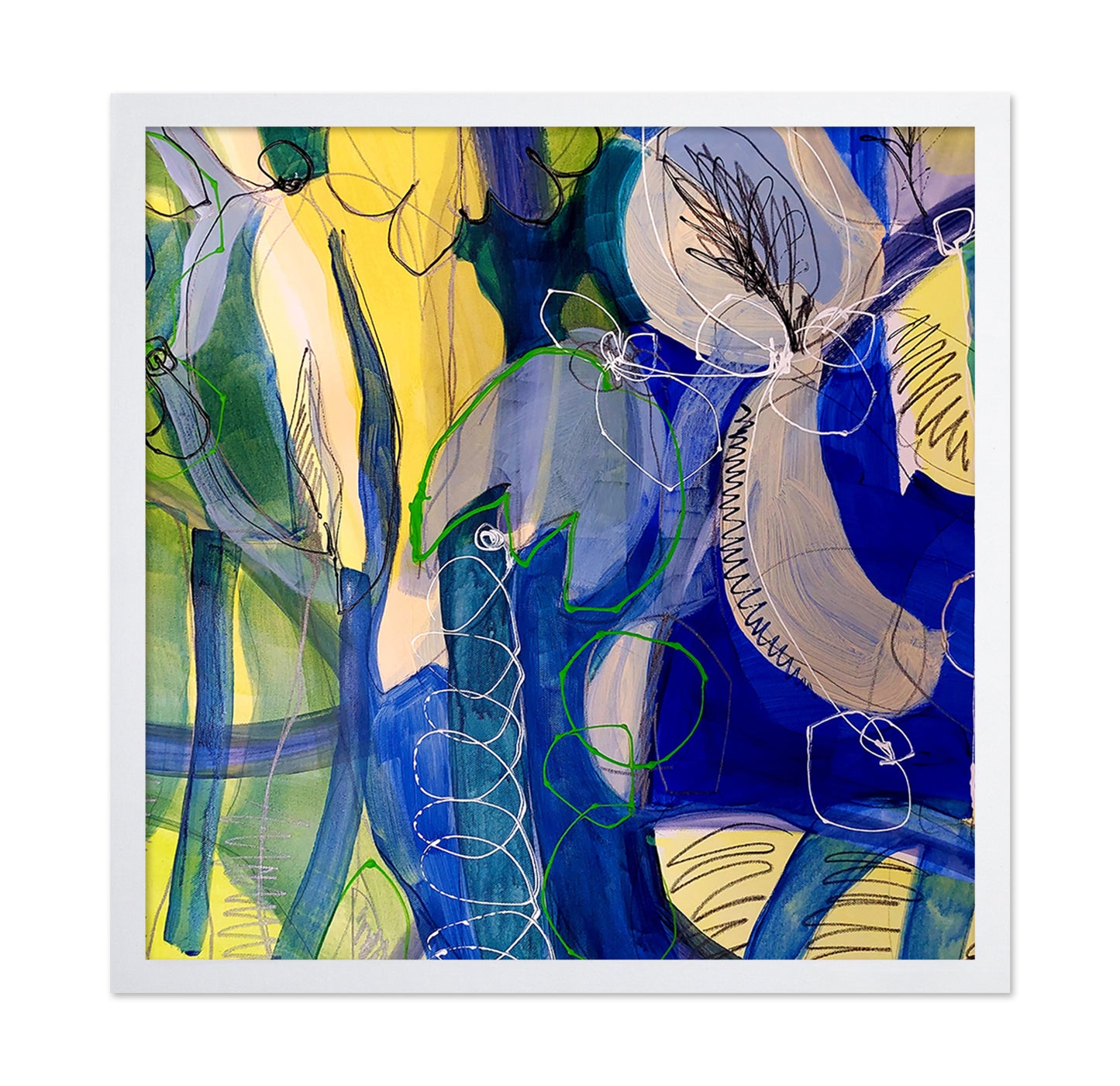 Blue Botanical Abstract