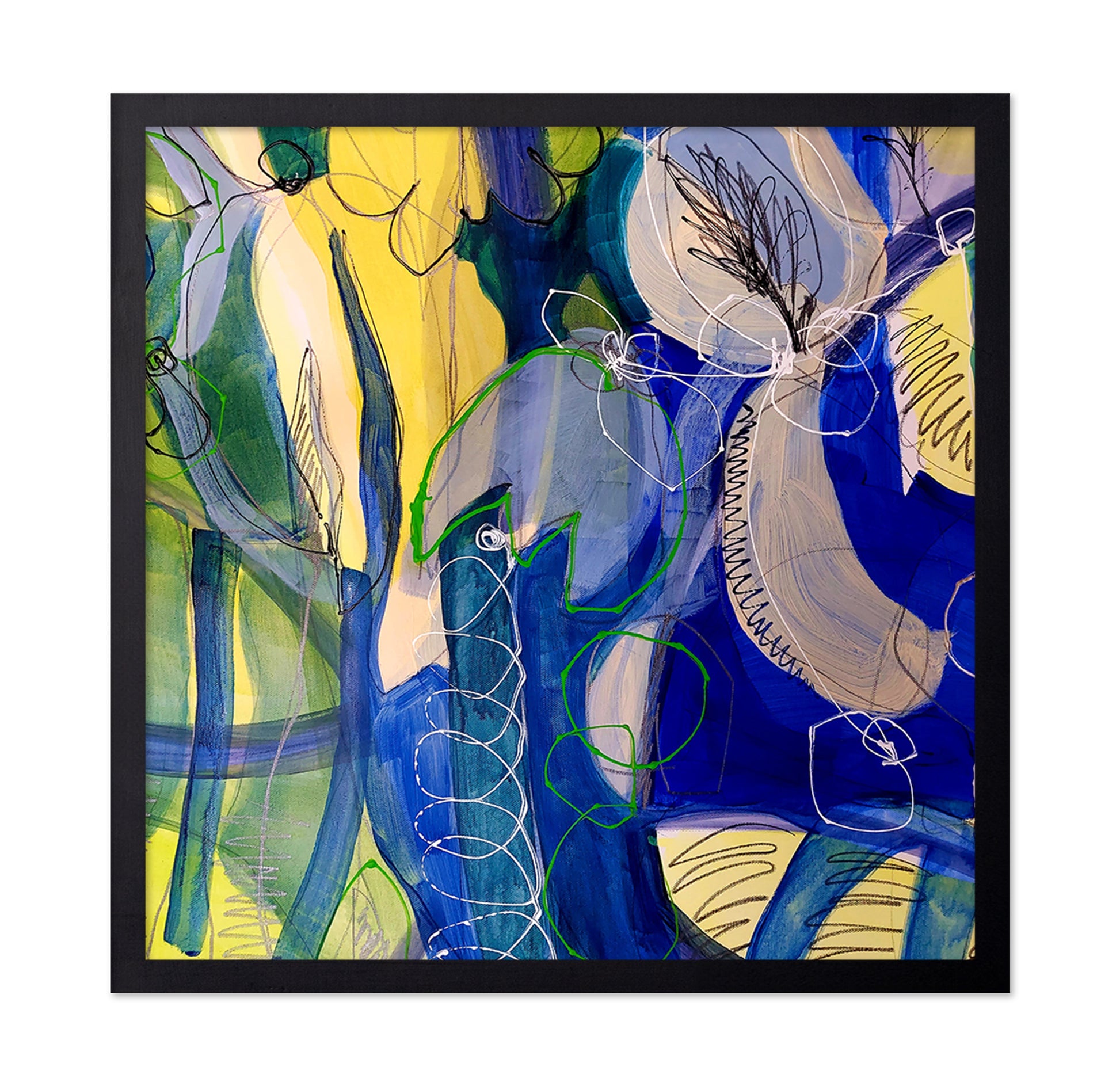 Blue Botanical Abstract