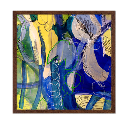 Blue Botanical Abstract