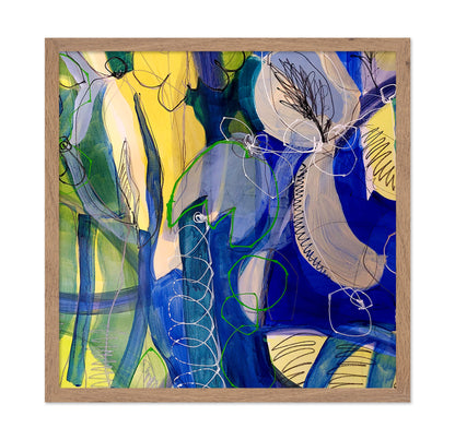 Blue Botanical Abstract