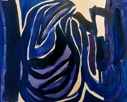 Blue Tulip Abstract