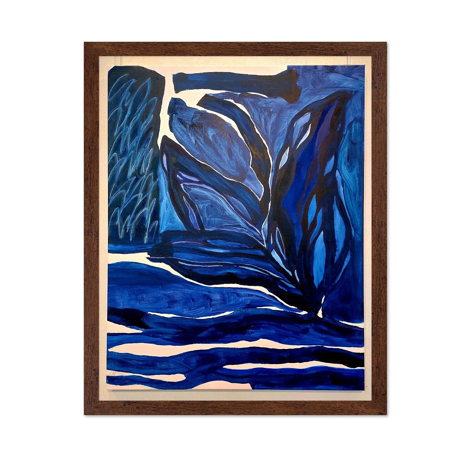 Blue Botanical Forms