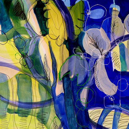 Blue Botanical Flow