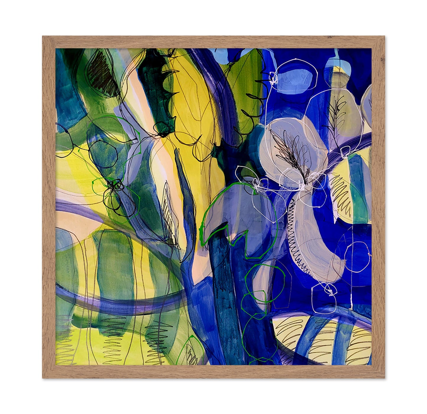 Blue Botanical Flow