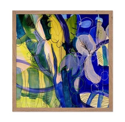 Blue Botanical Flow