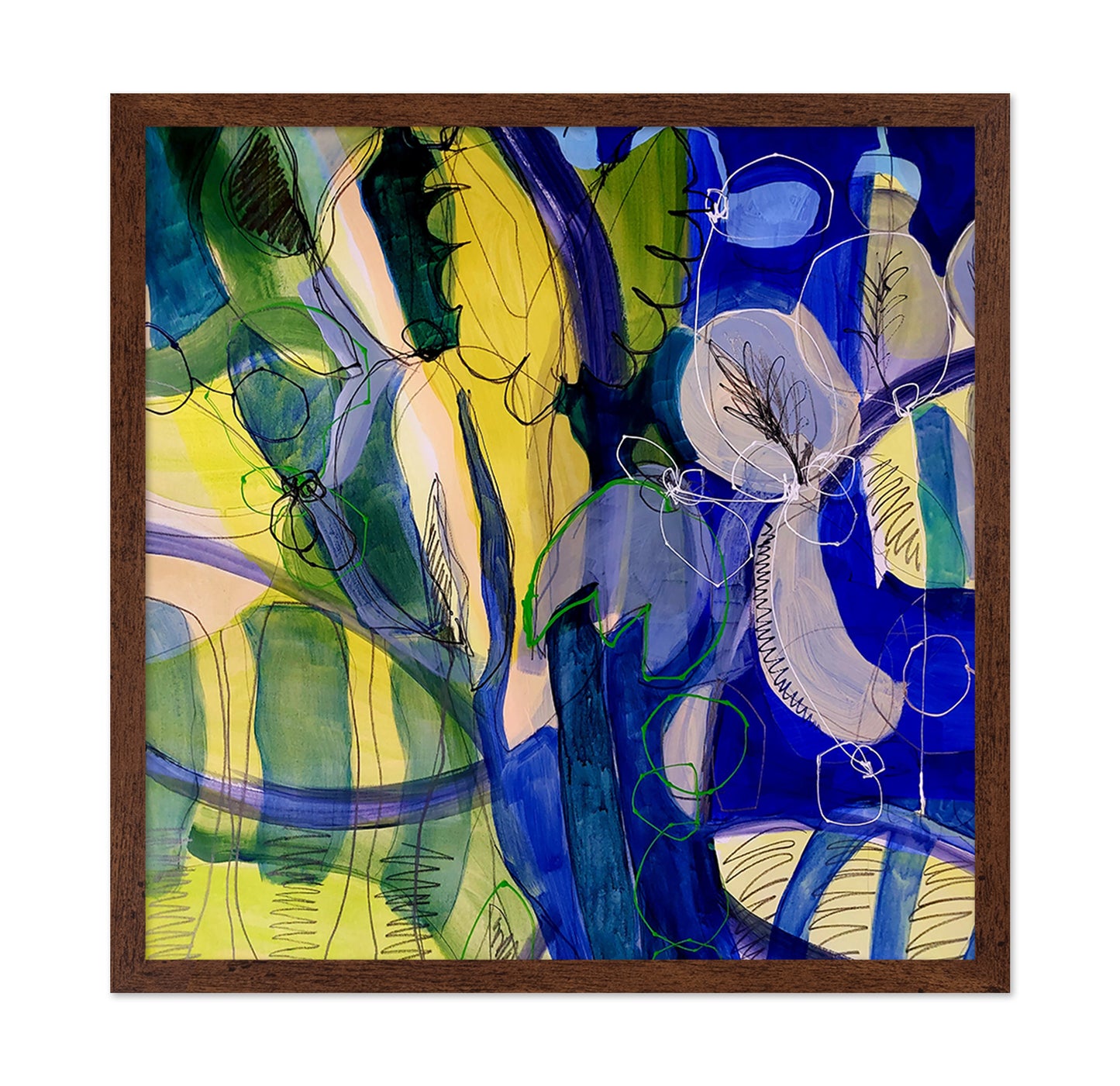 Blue Botanical Flow