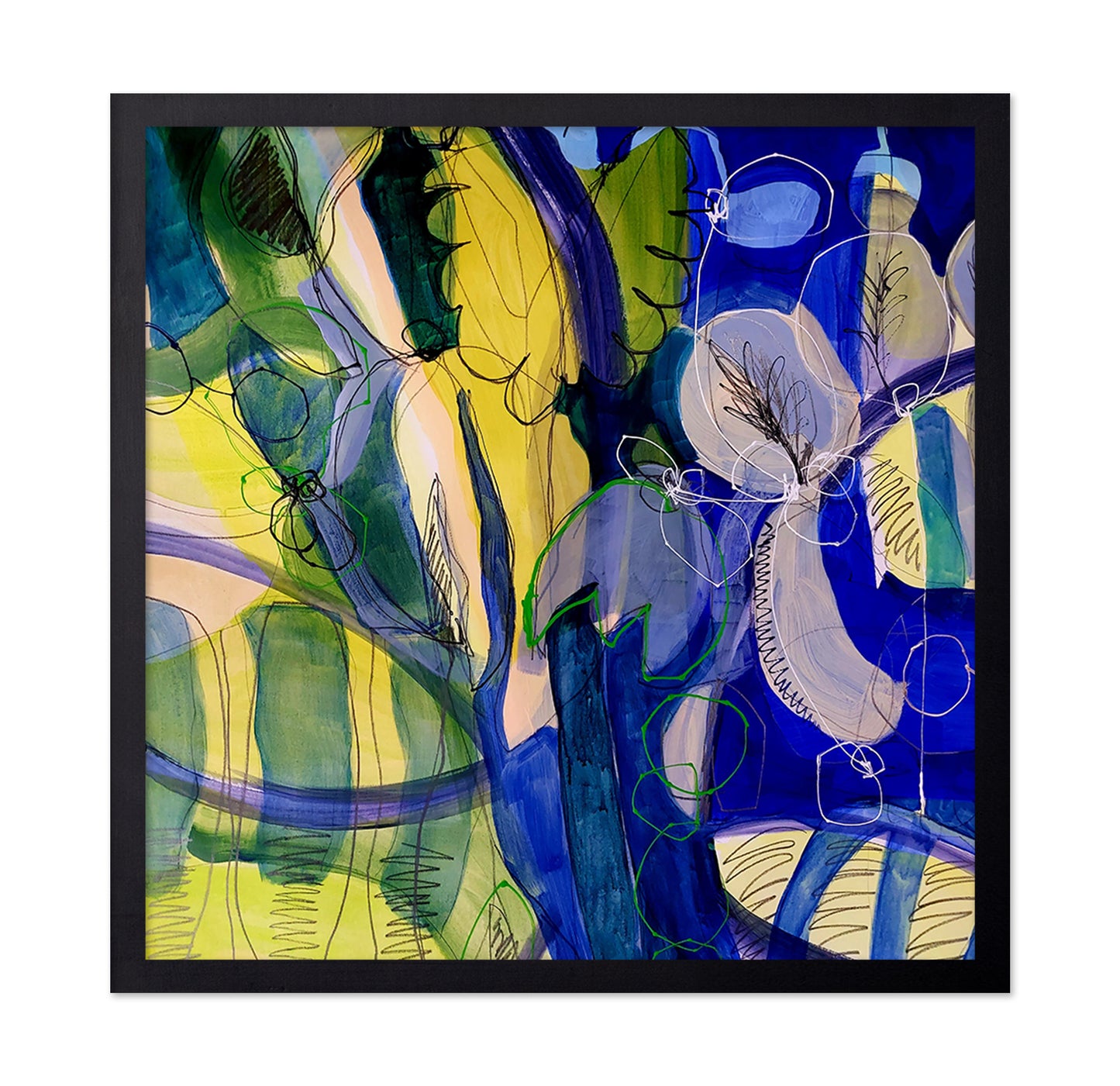Blue Botanical Flow