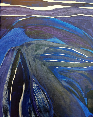 Midnight Blue Landscape