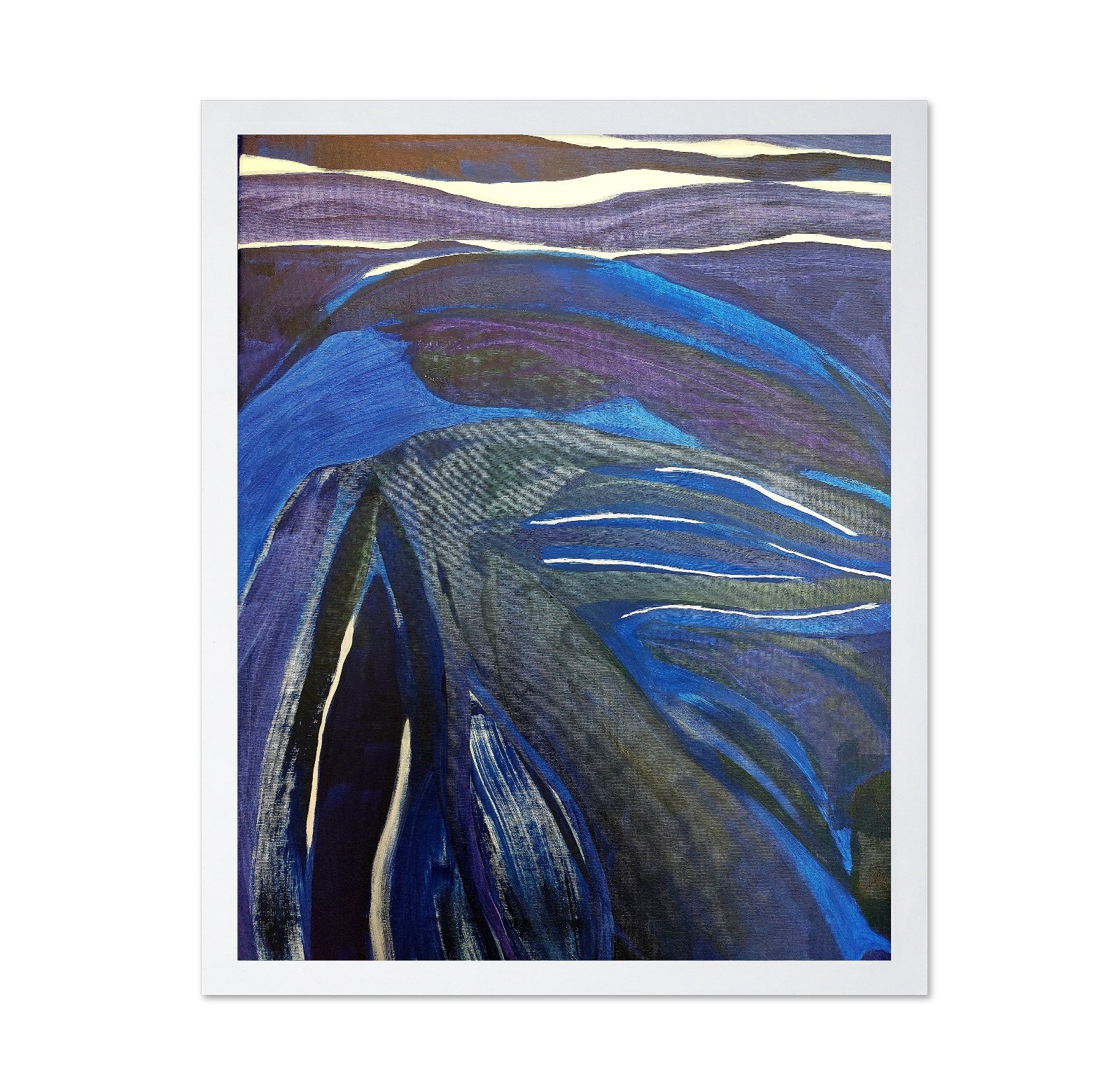 Midnight Blue Landscape