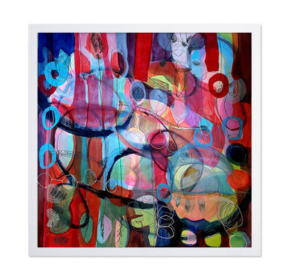 Vibrant Rain Abstraction