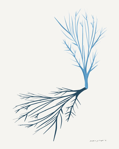 Minimal Blue Branch