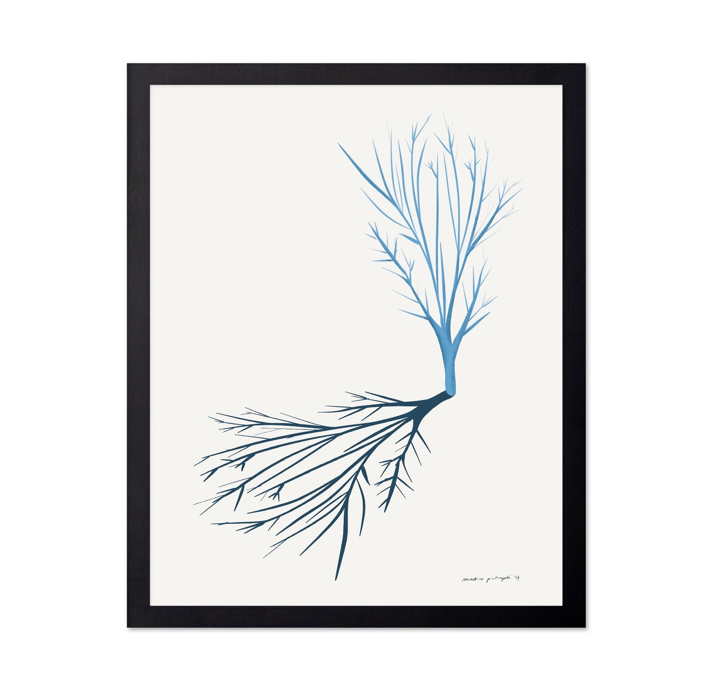 Minimal Blue Branch
