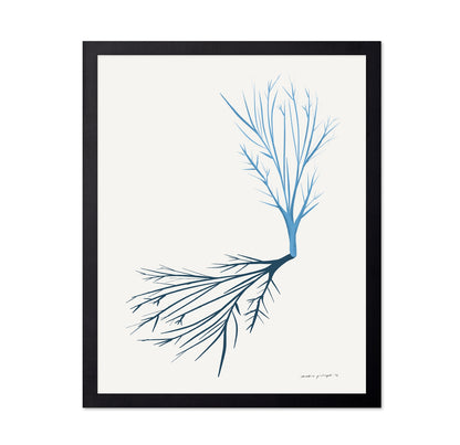 Minimal Blue Branch