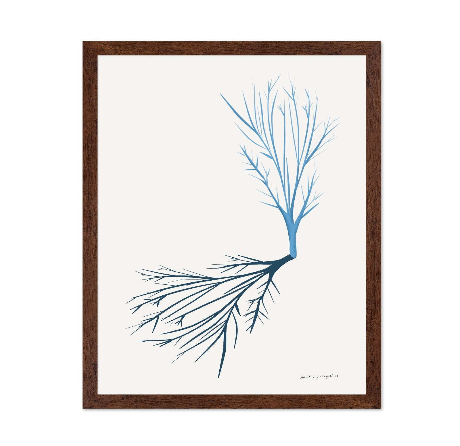 Minimal Blue Branch