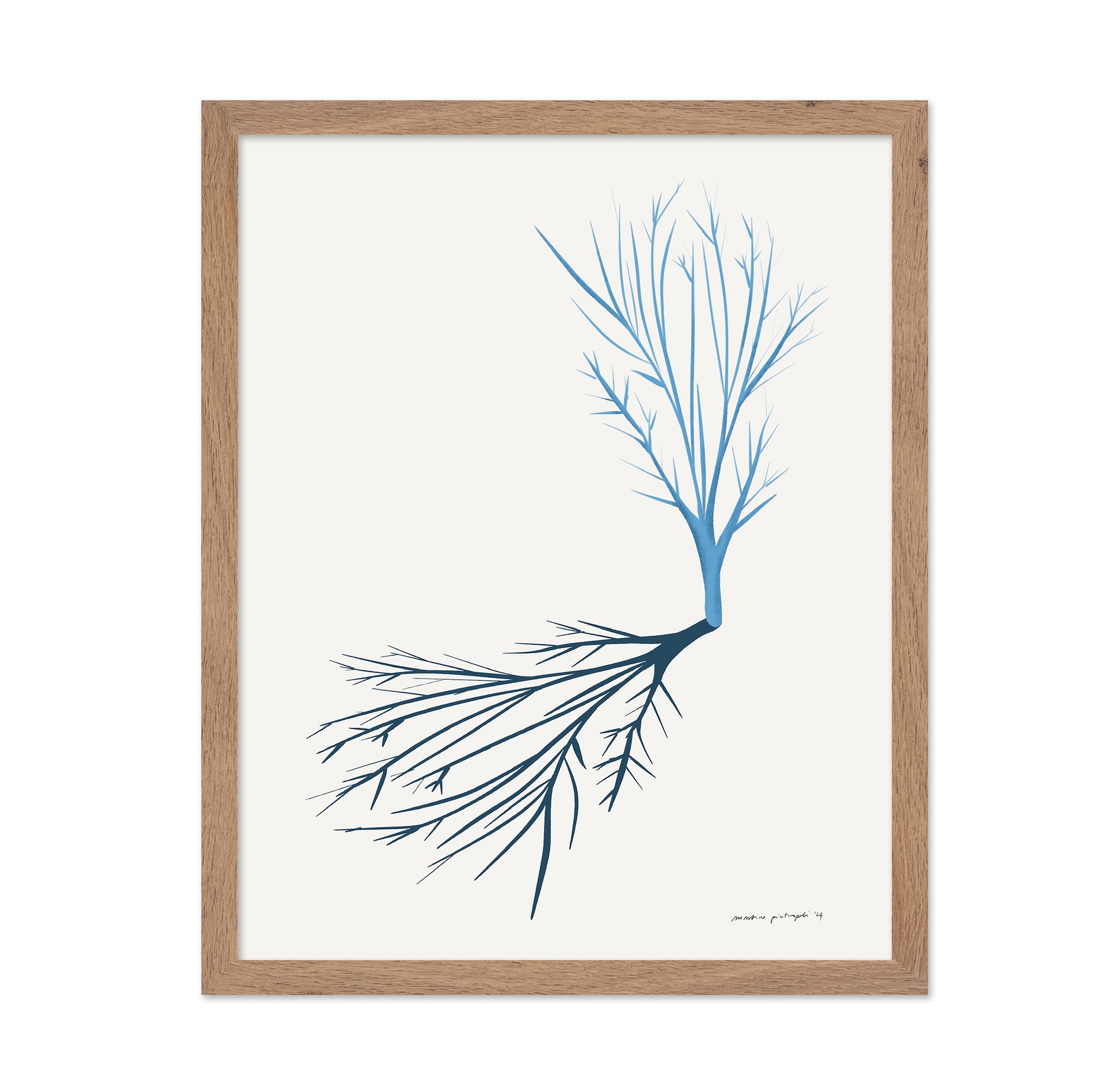 Minimal Blue Branch