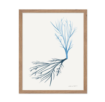 Minimal Blue Branch