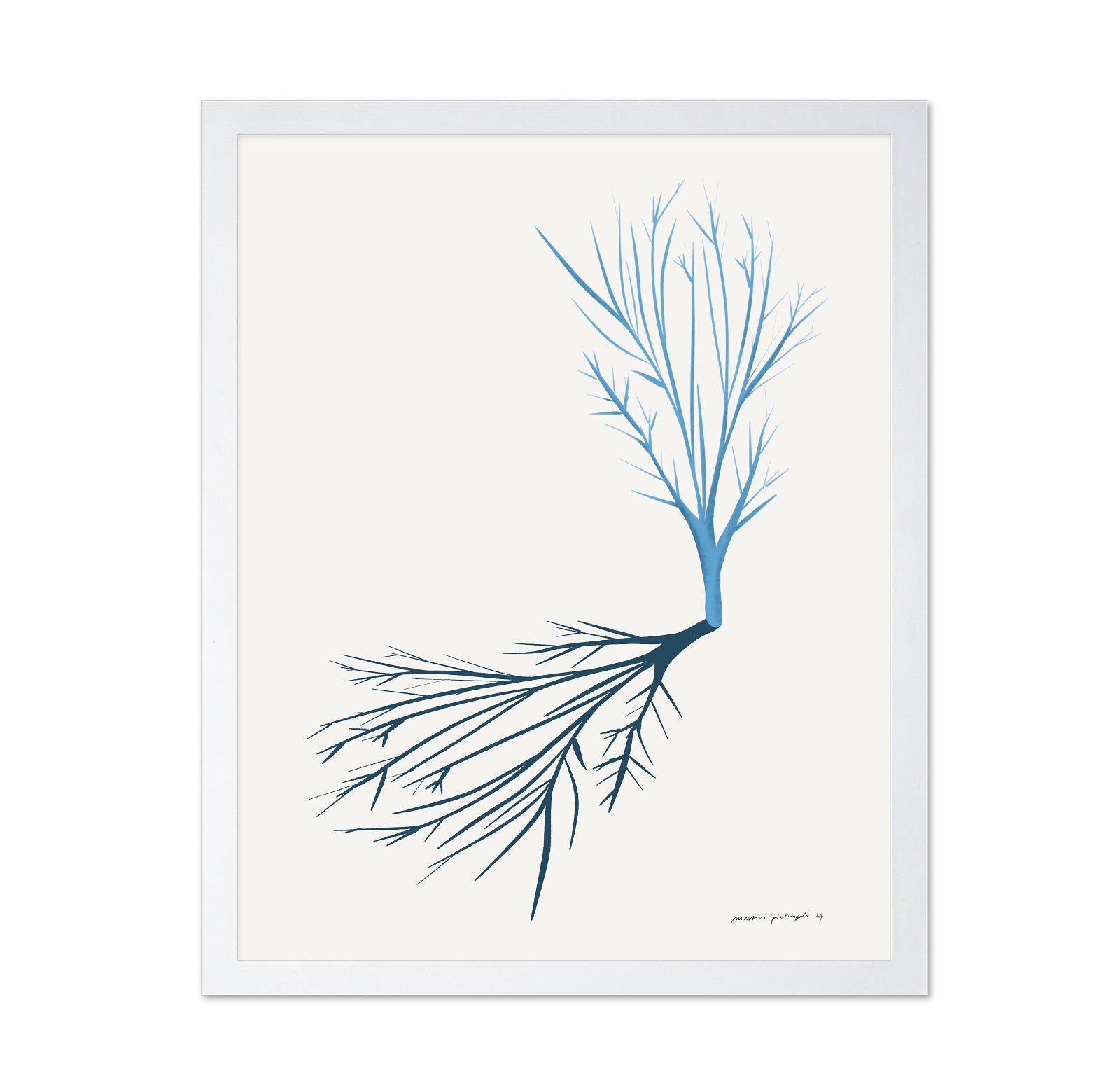 Minimal Blue Branch