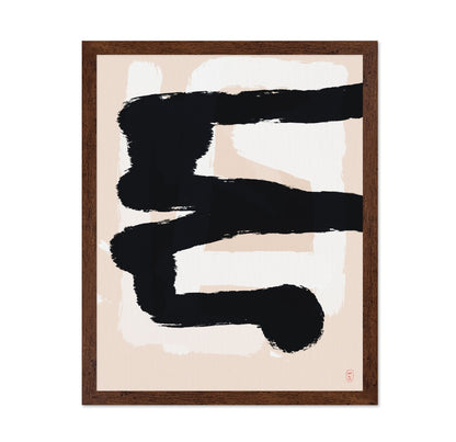 Bold Black Brush Strokes