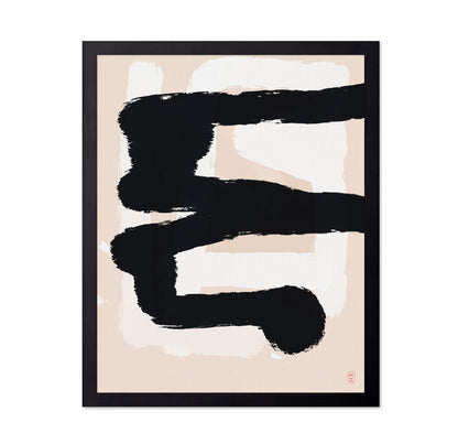 Bold Black Brush Strokes