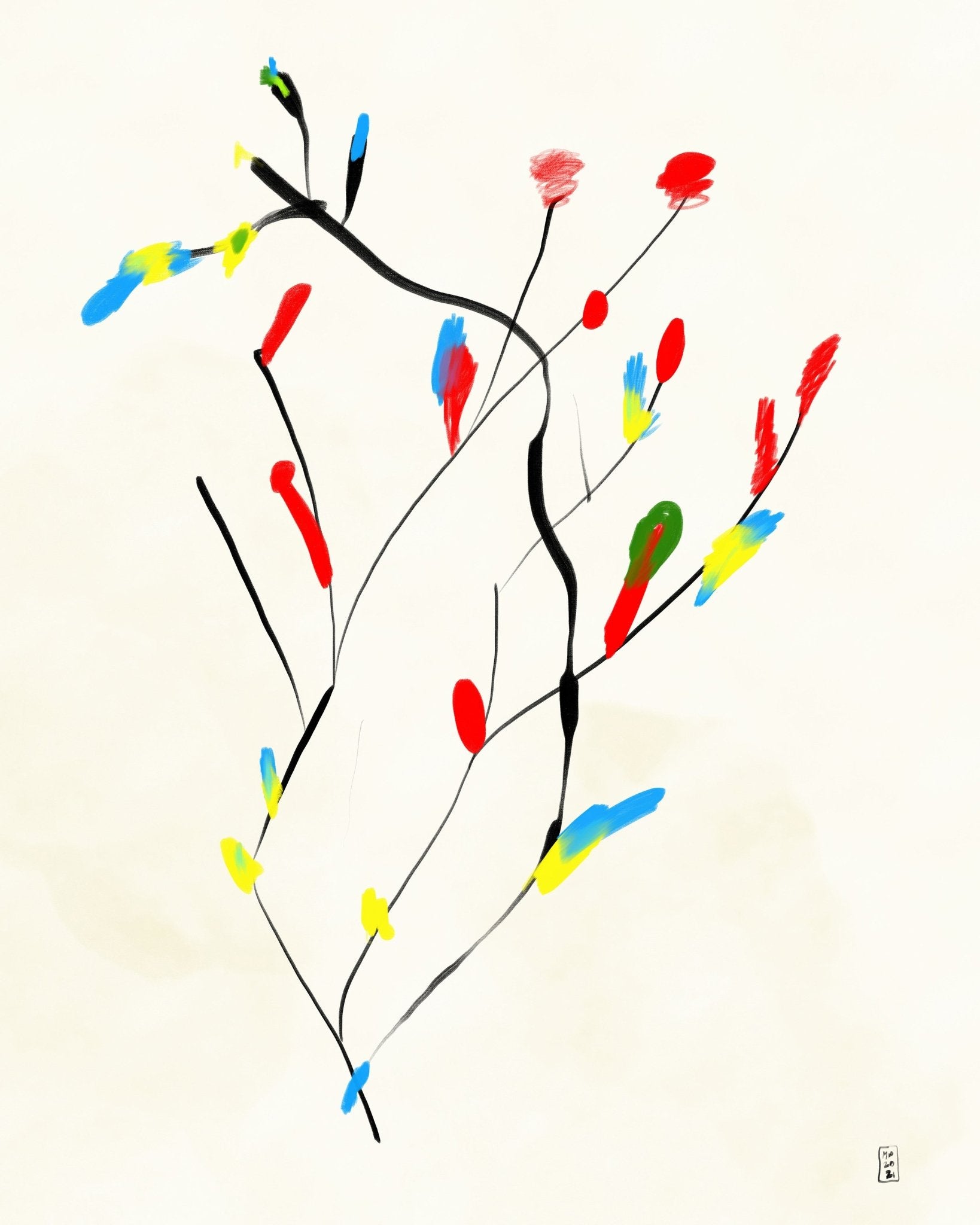 Colorful Abstract Branch