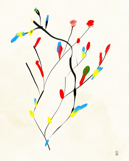 Colorful Abstract Branch