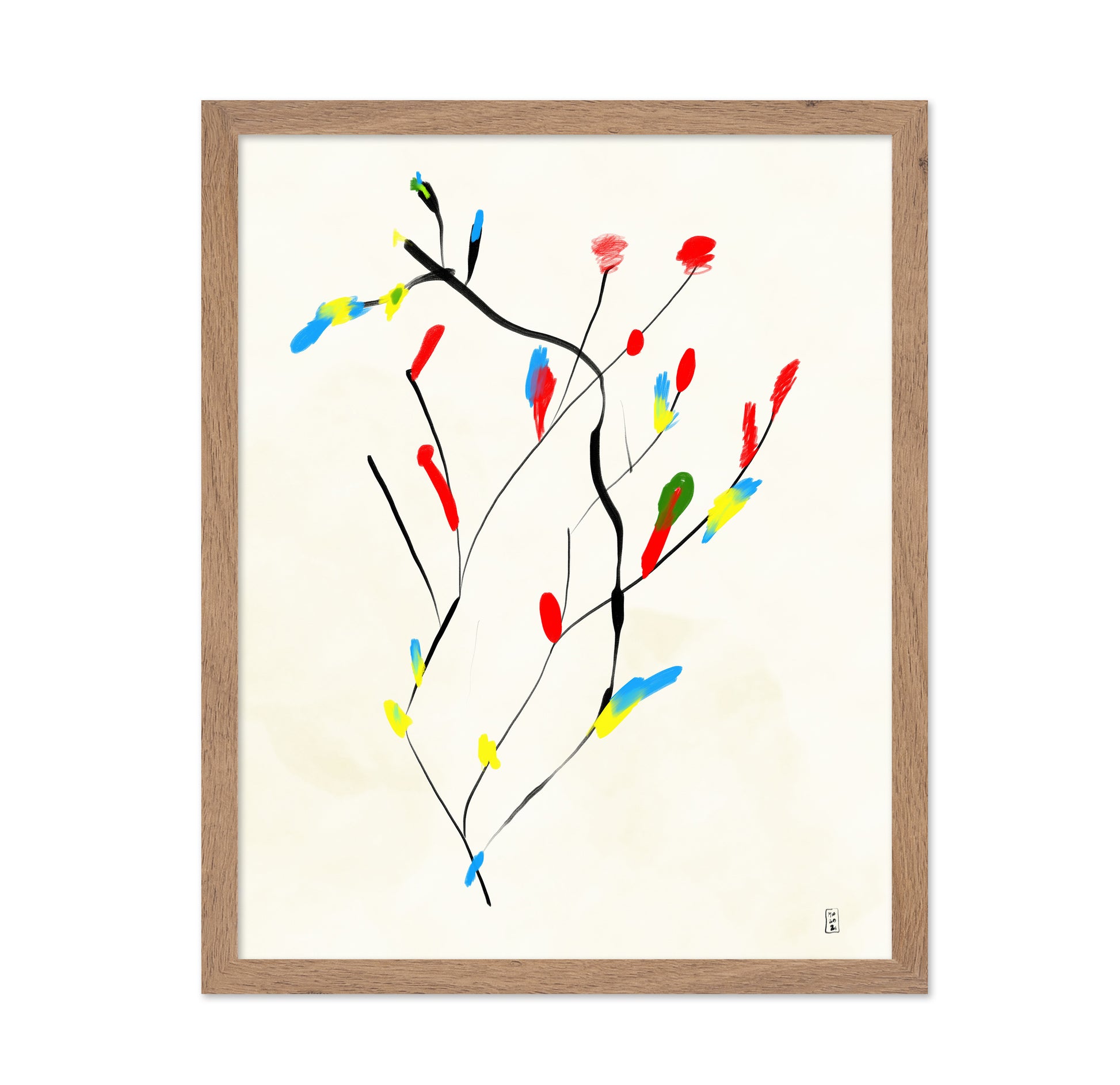Colorful Abstract Branch