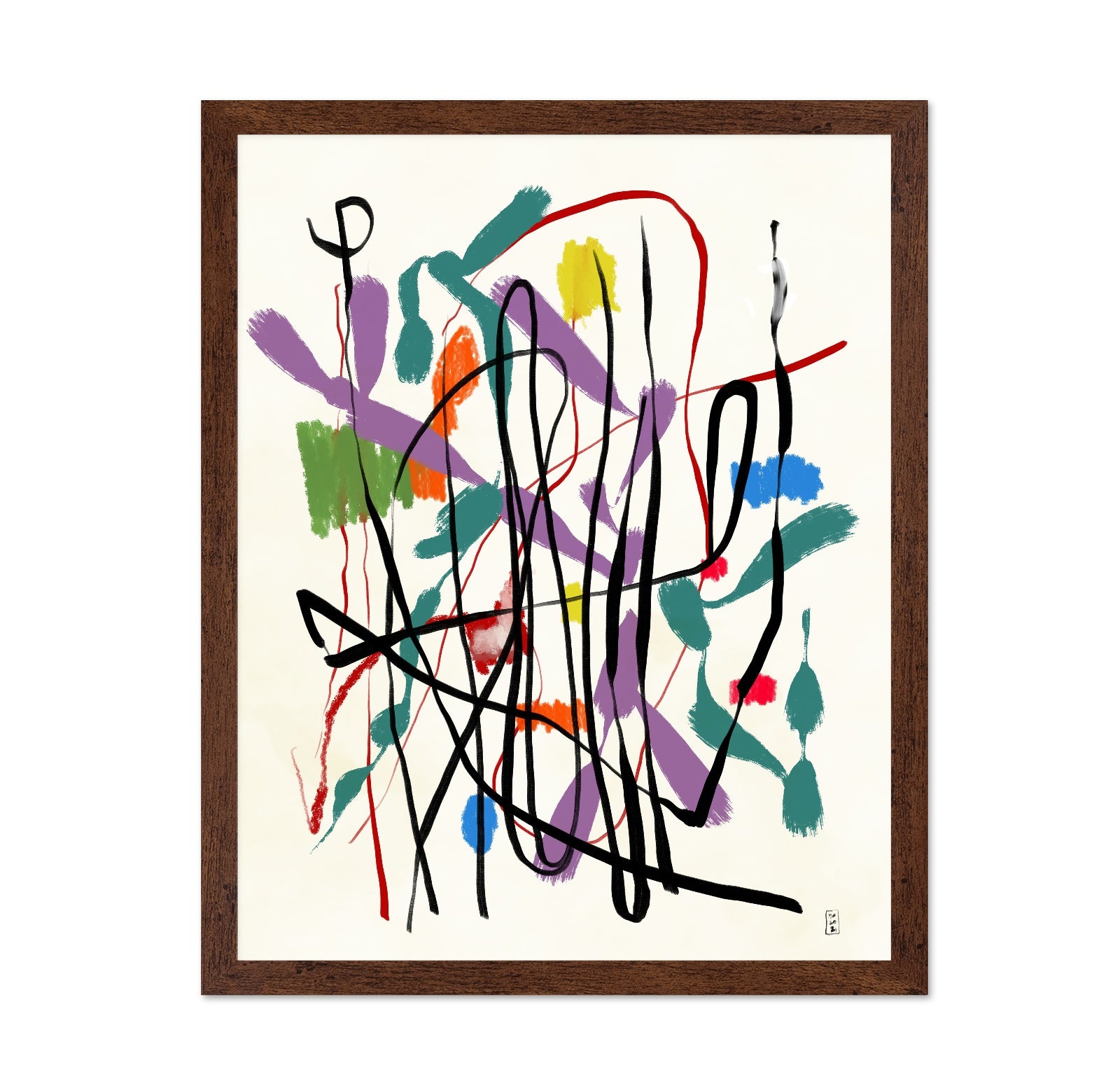 Chaotic Color Lines