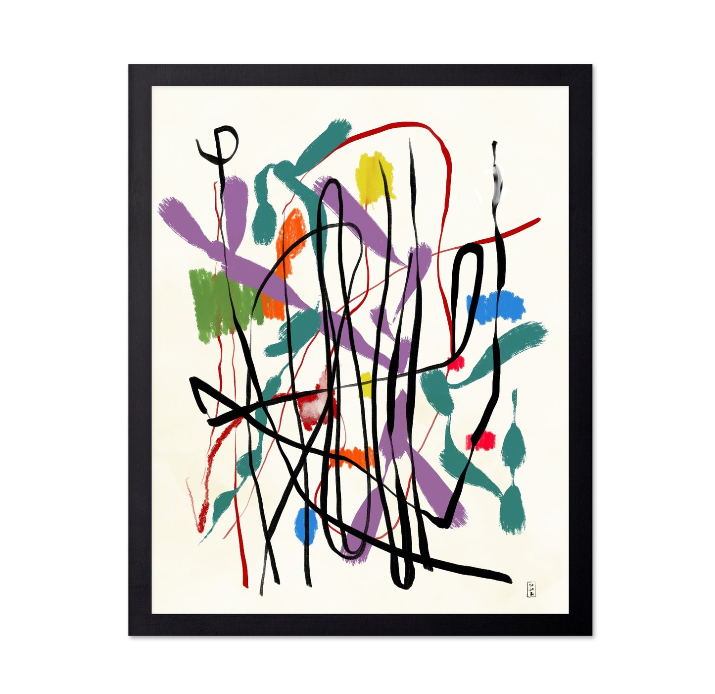 Chaotic Color Lines