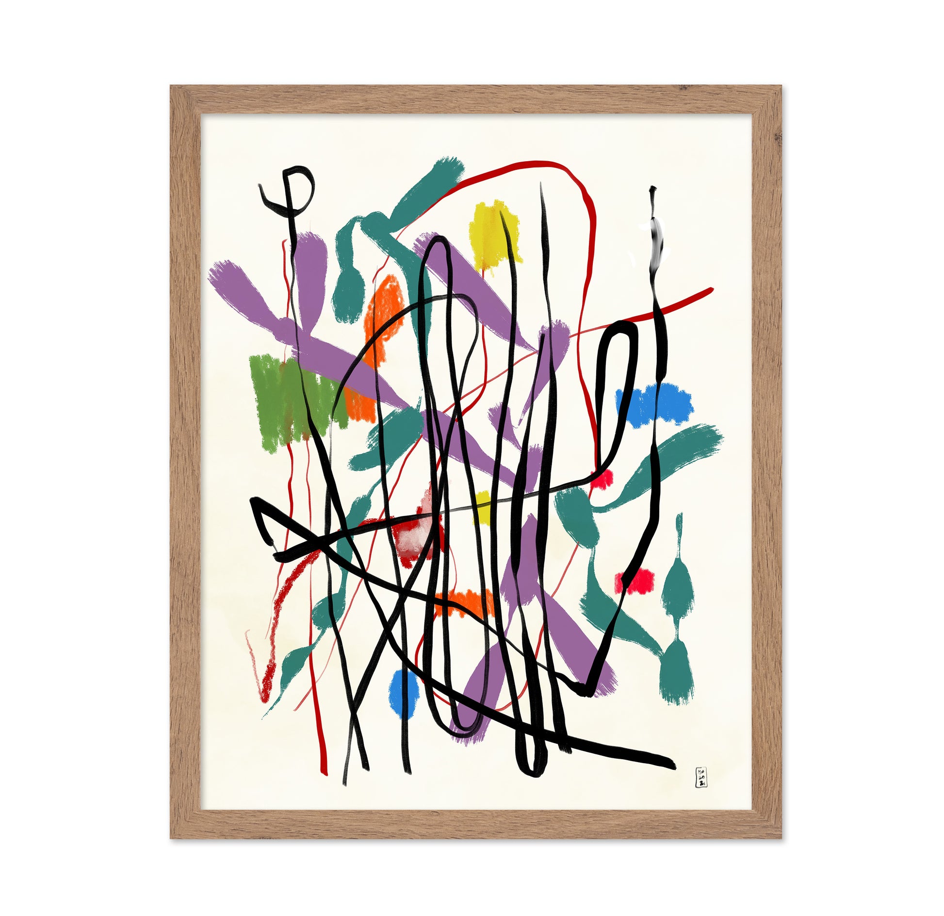 Chaotic Color Lines