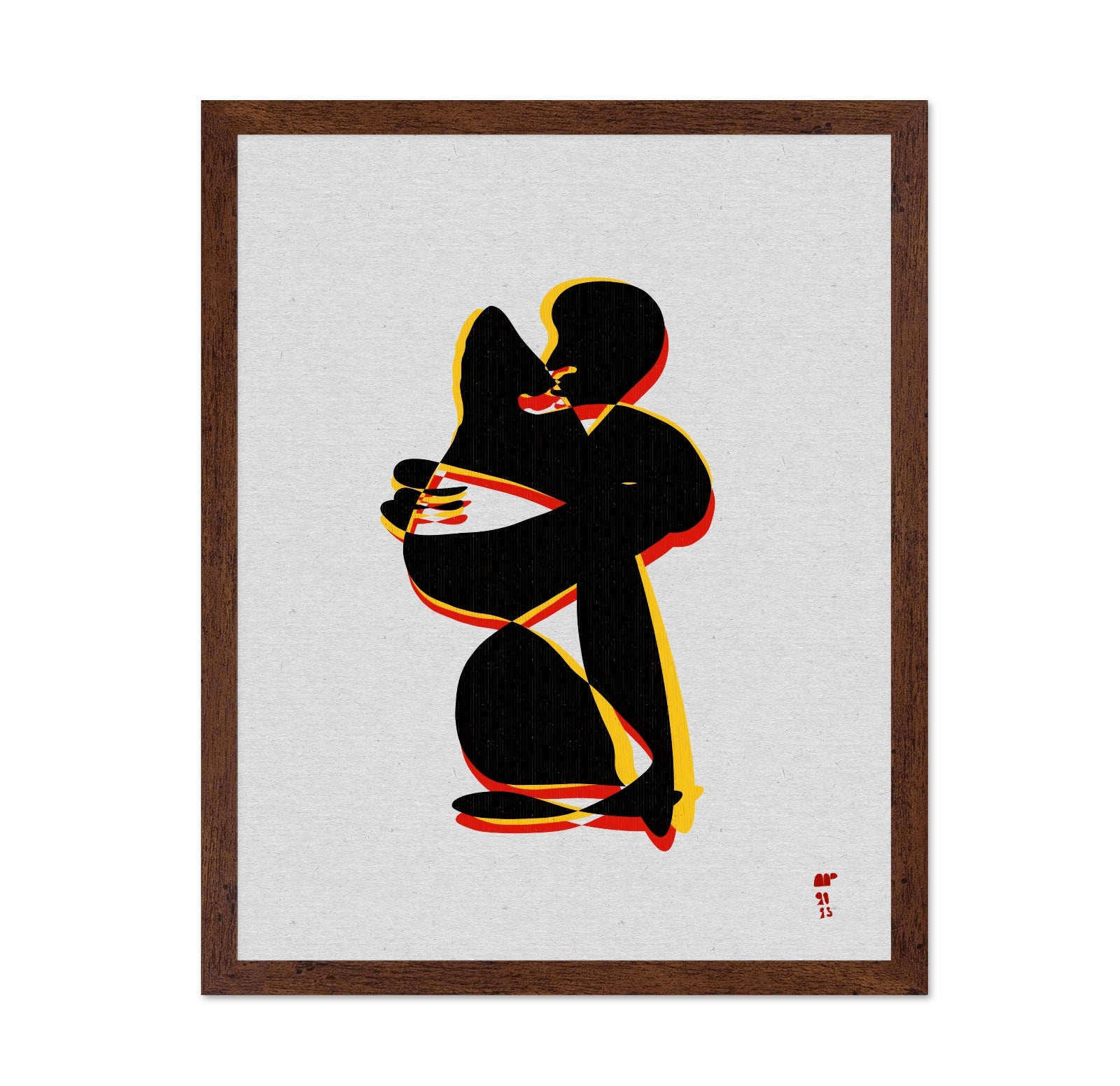 Abstract Embrace Figures