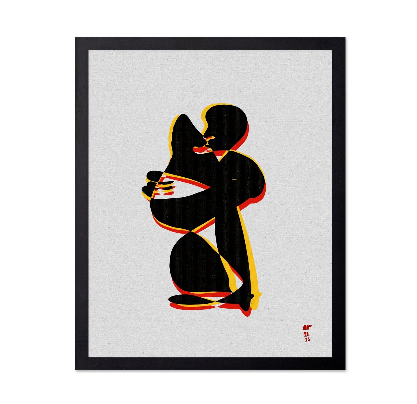 Abstract Embrace Figures