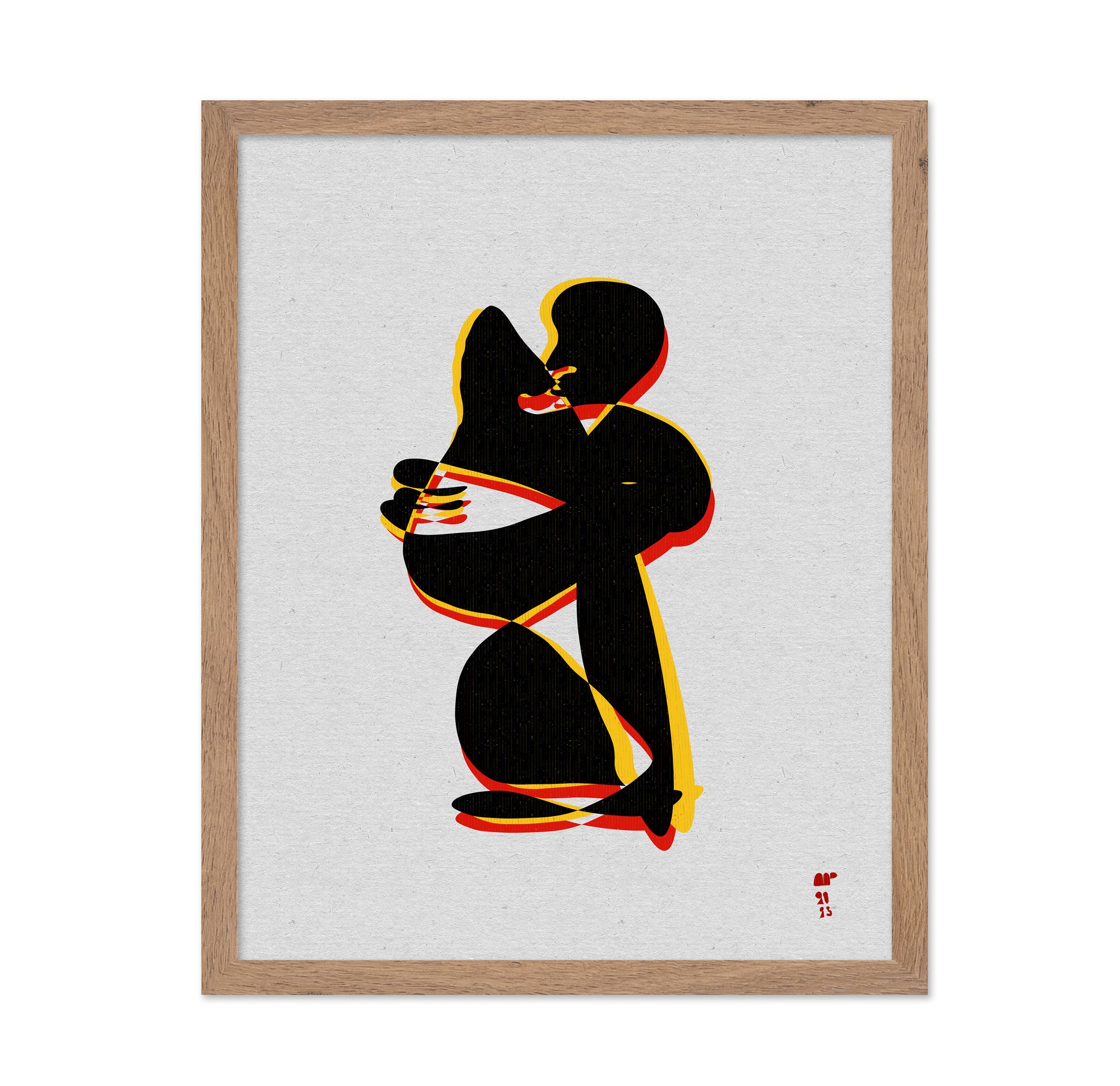 Abstract Embrace Figures