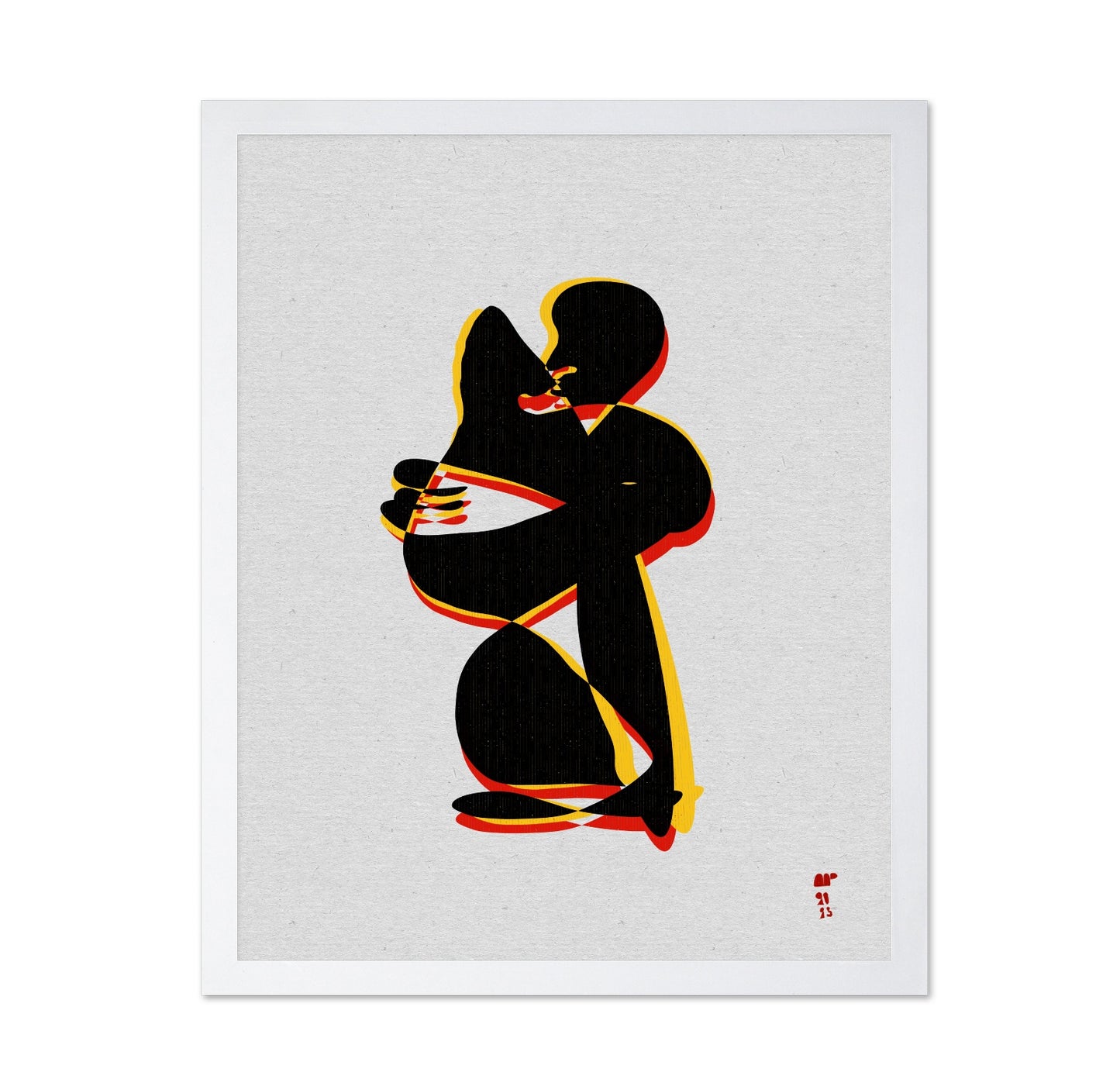 Abstract Embrace Figures