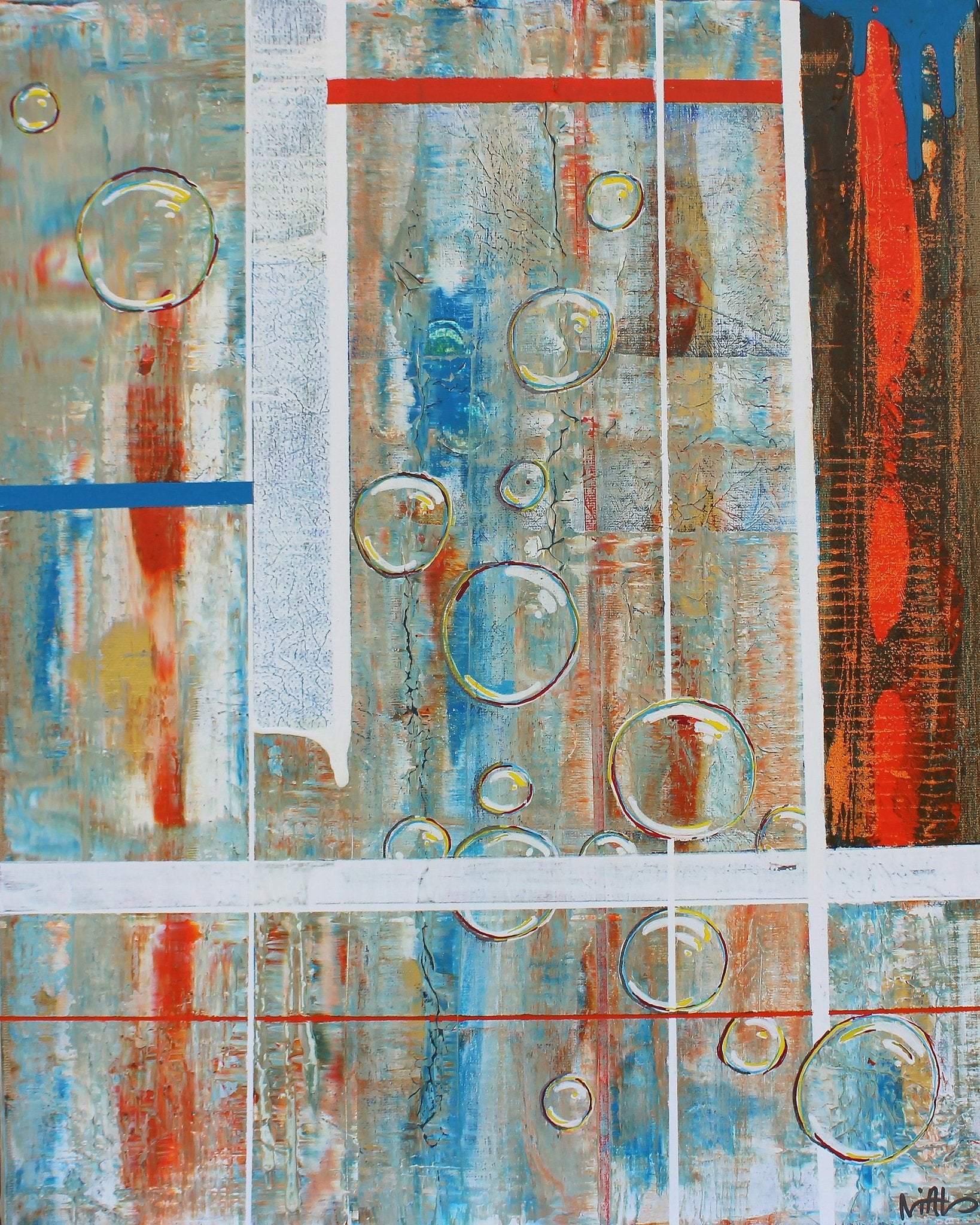 Abstract Bubble Grid