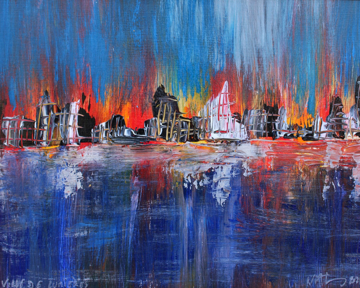 Luminous City Reflections