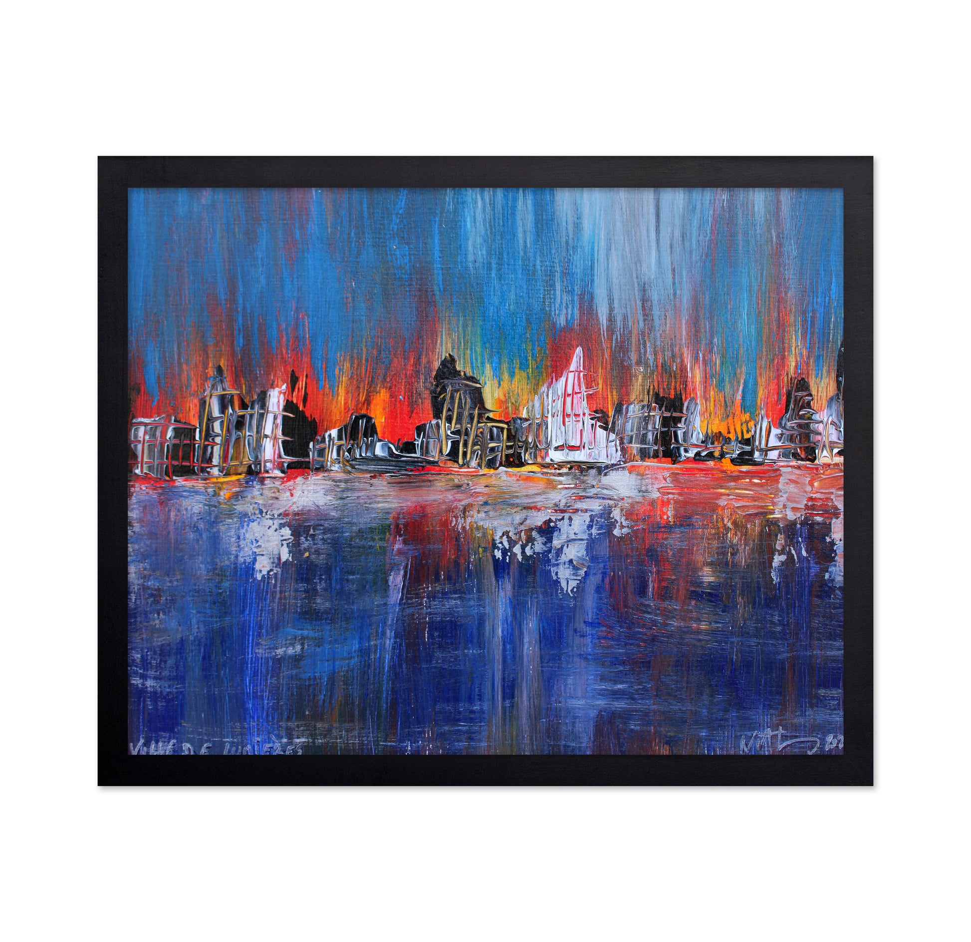 Luminous City Reflections