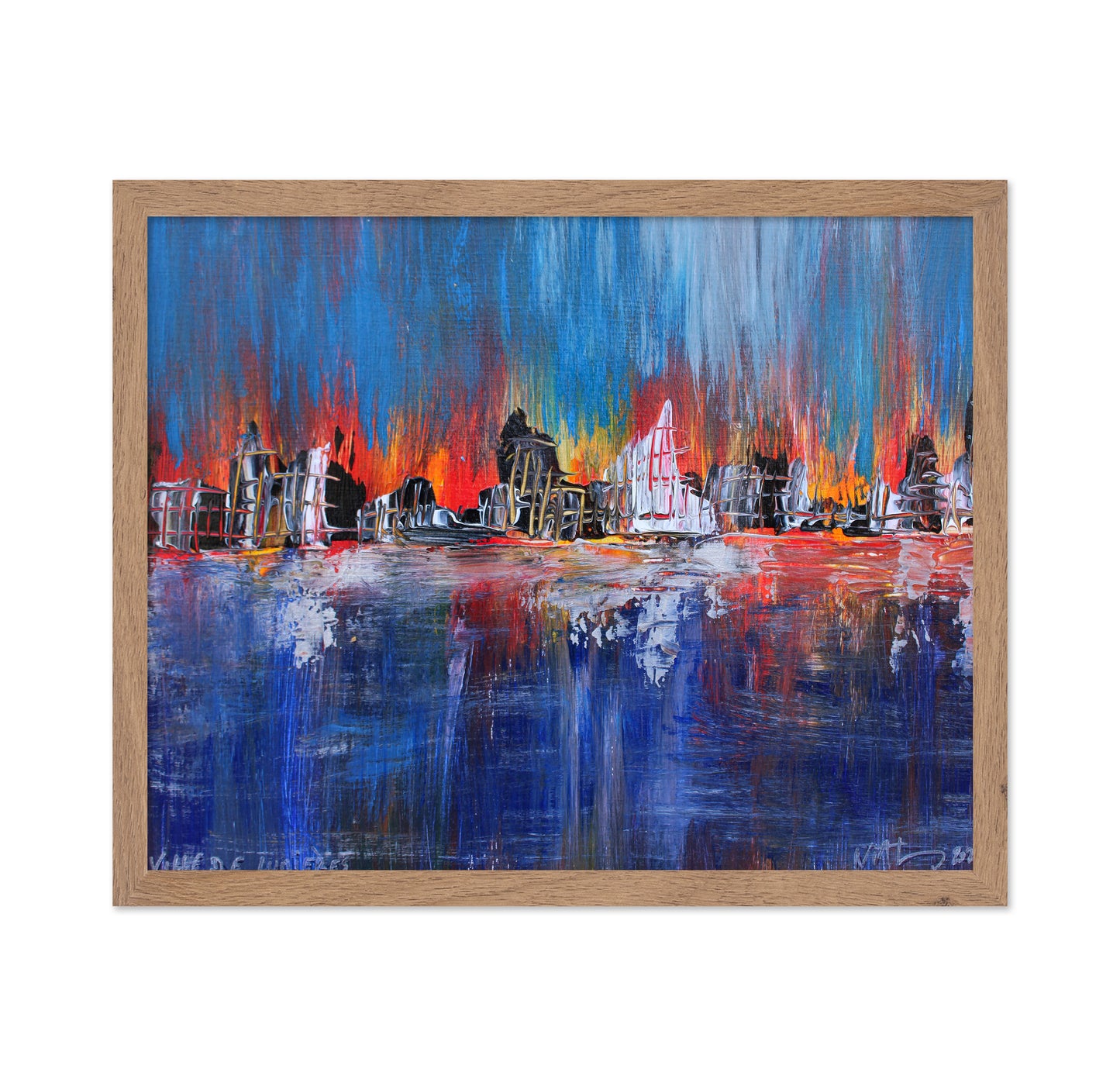 Luminous City Reflections