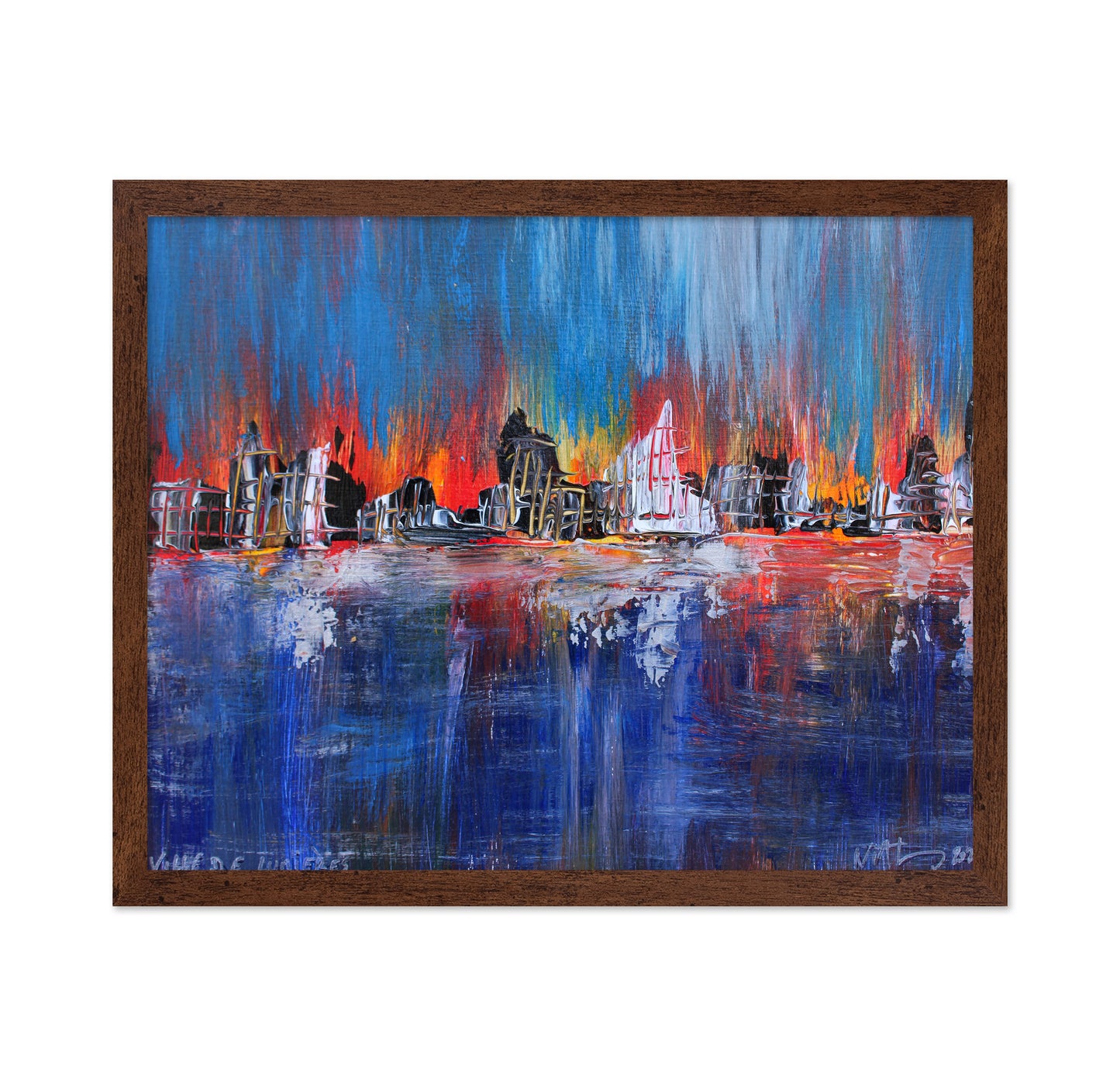 Luminous City Reflections